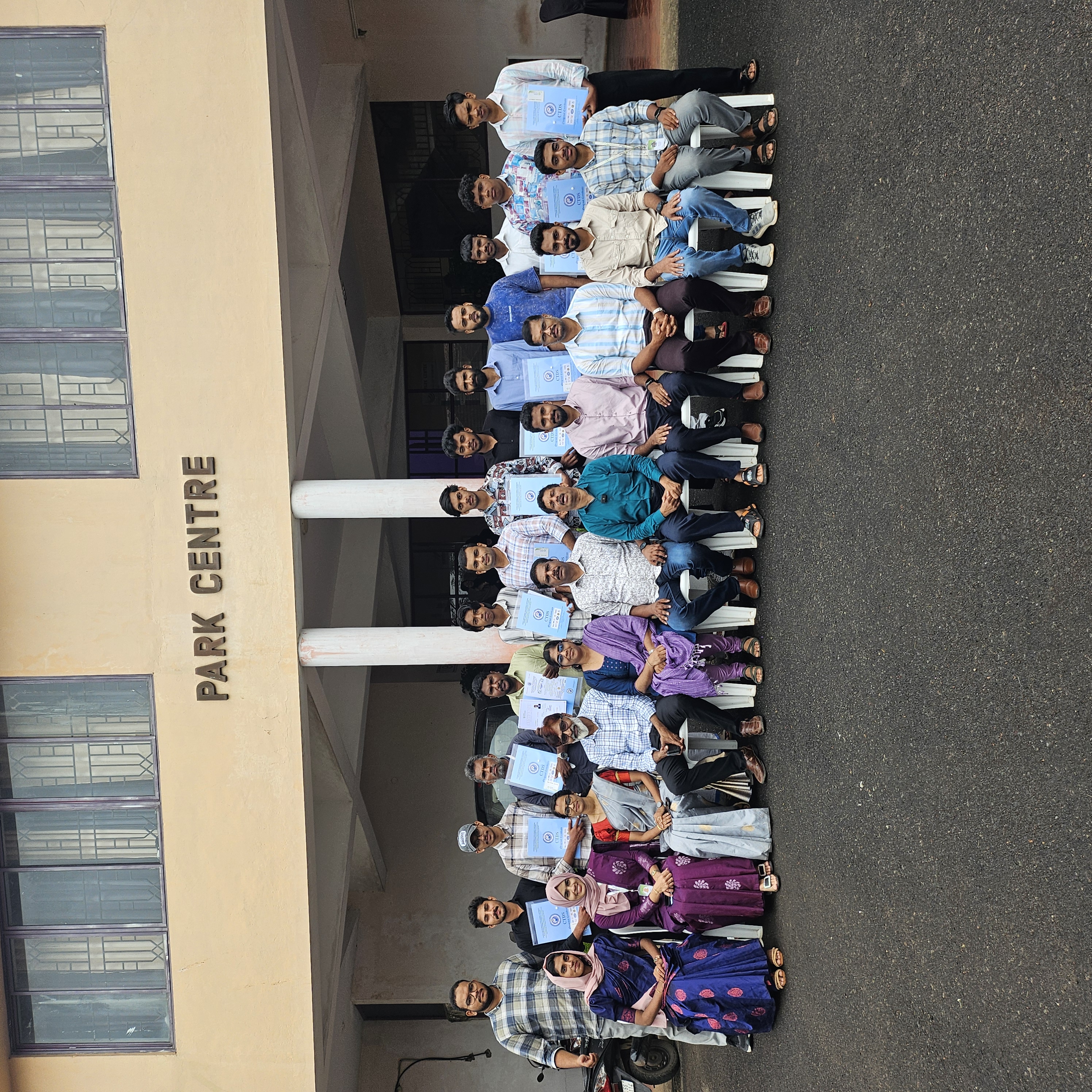 Eroots Technologies students and faculty group photo at Park Centre.